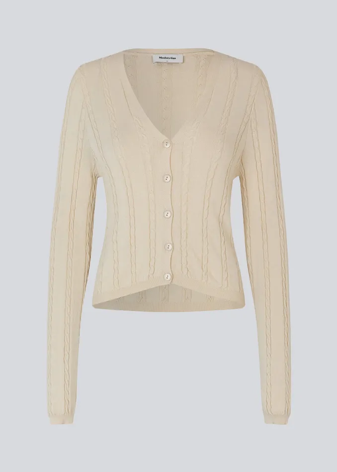 Women CarltonMD Cardigan Summer Sand Modstrm Blouses and Knitwear