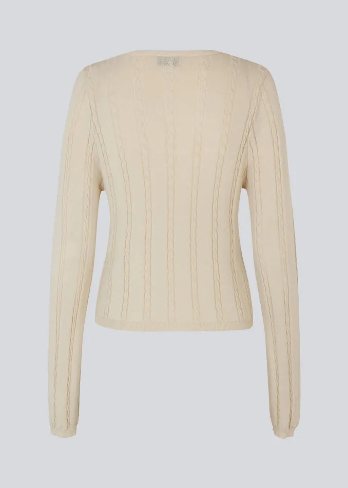 Women CarltonMD Cardigan Summer Sand Modstrm Blouses and Knitwear Women CarltonMD Cardigan Summer Sand Modstrm Blouses and Knitwear