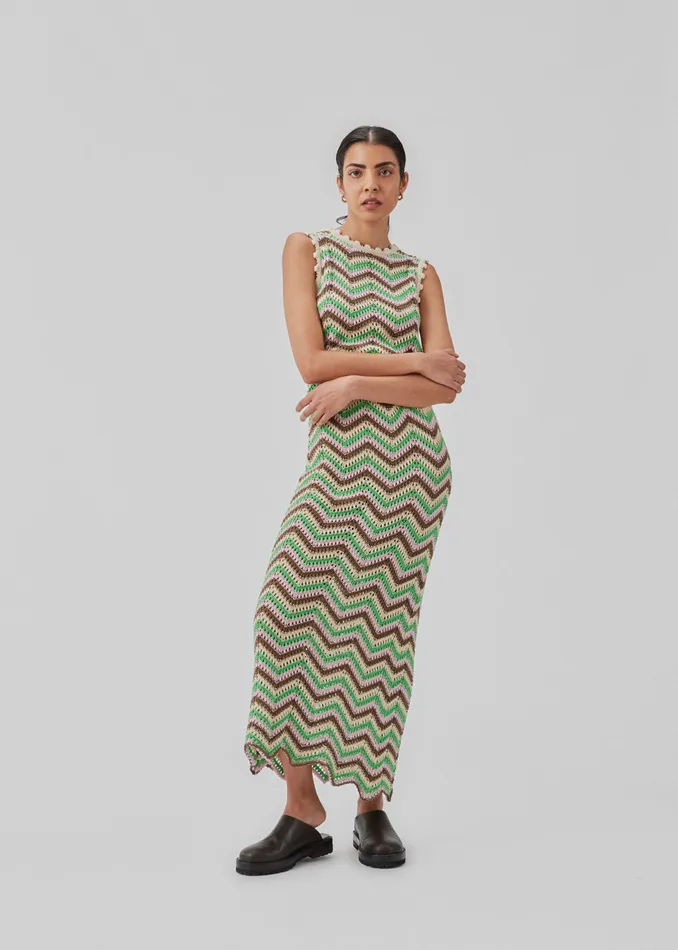 Women CaryMD Dress Green Sorbet Stripe Modstrm Dresses