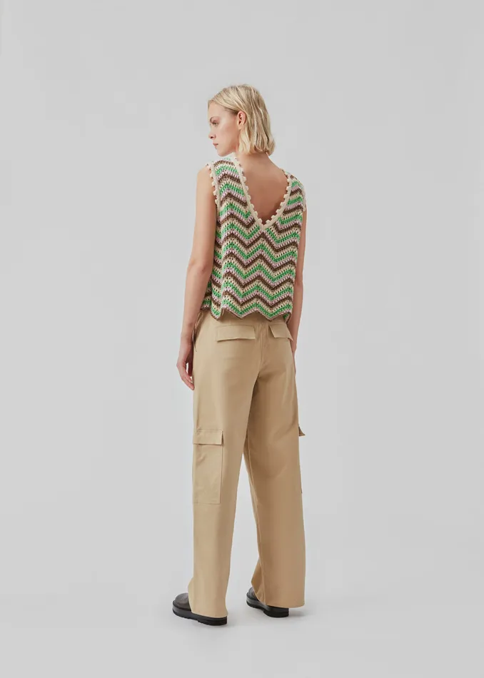 Women CaryMD Top Green Sorbet Stripe Modstrm Blouses and Knitwear