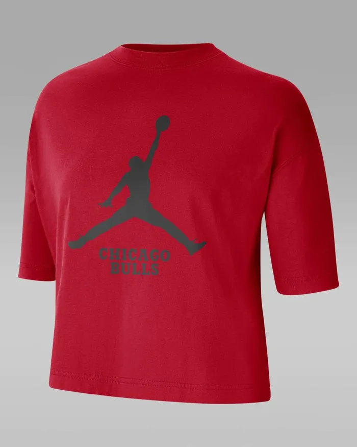 Women Chicago Bulls Essential University Red Nike Tops And TShirts