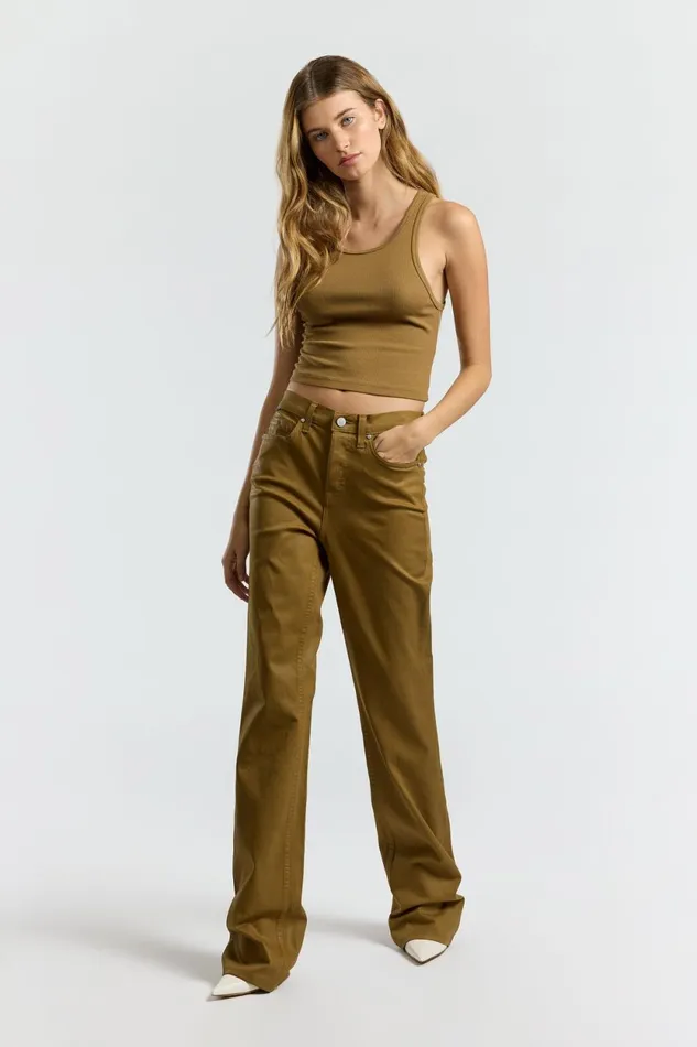 Women Cindy Pant Burnt Honey Coated COTTON CITIZEN Denim