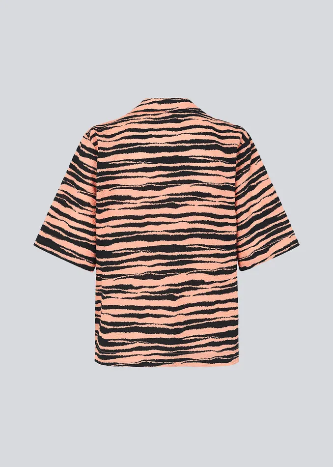 Women DasiaMD Print Shirt Tiger Peach Modstrm Shirts Women DasiaMD Print Shirt Tiger Peach Modstrm Shirts