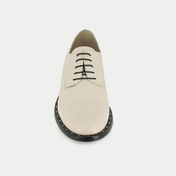 Women Derbies Oxfords Jonak Beige Leather Derbies