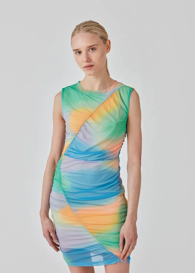 Women DinneMD Print Dress Rainbow Blur Modstrm Dresses