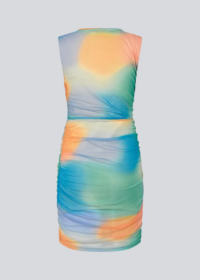 Women DinneMD Print Dress Rainbow Blur Modstrm Dresses Women DinneMD Print Dress Rainbow Blur Modstrm Dresses