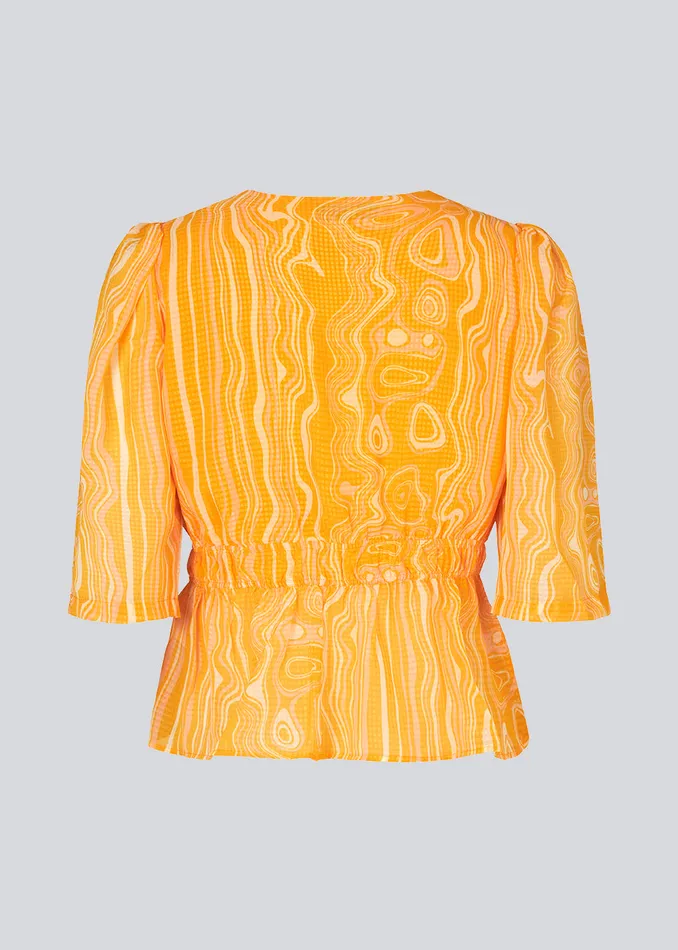 Women DonteMD Print Top Peachy Swirl Modstrm Tops Women DonteMD Print Top Peachy Swirl Modstrm Tops