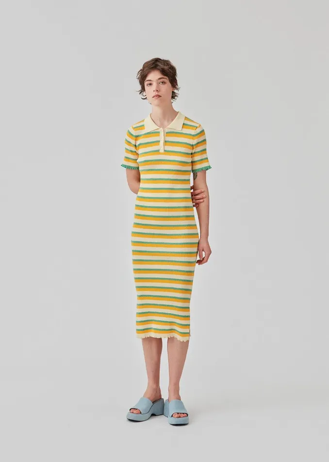 Women DorisMD Dress Jade Gold Stripe Modstrm Dresses Women DorisMD Dress Jade Gold Stripe Modstrm Dresses