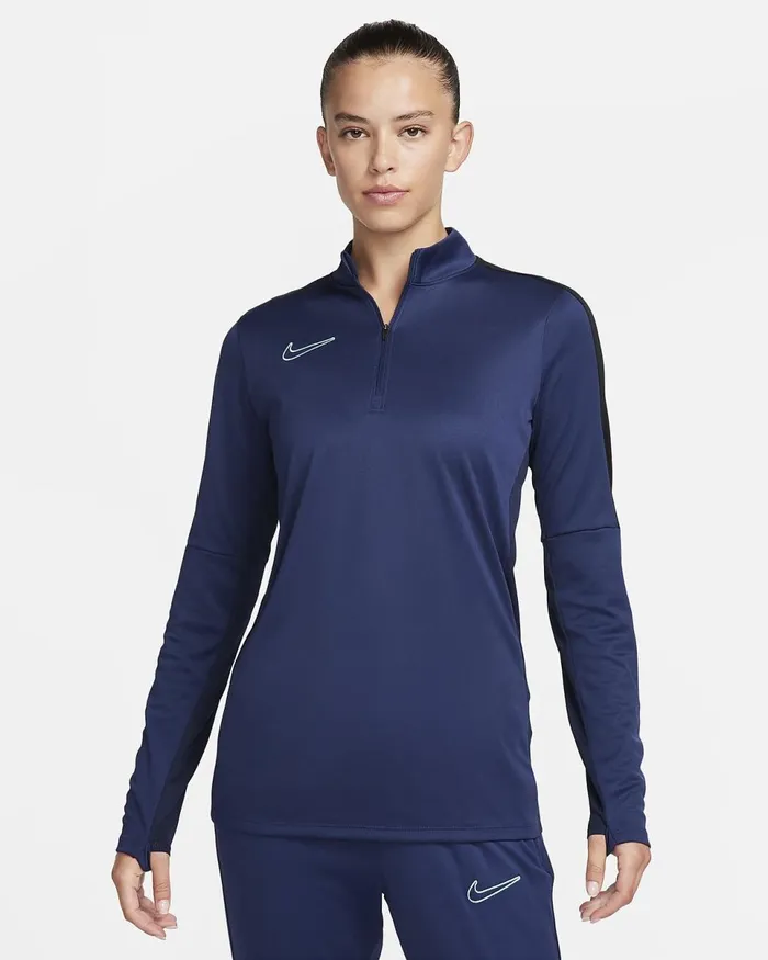 Women DriFit Academy Midnight Navyblackmidnight Navyhyper Turquoise Nike Tops And TShirts