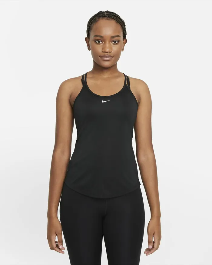 Women DriFit One Elastika Blackwhite Nike Tops And TShirts