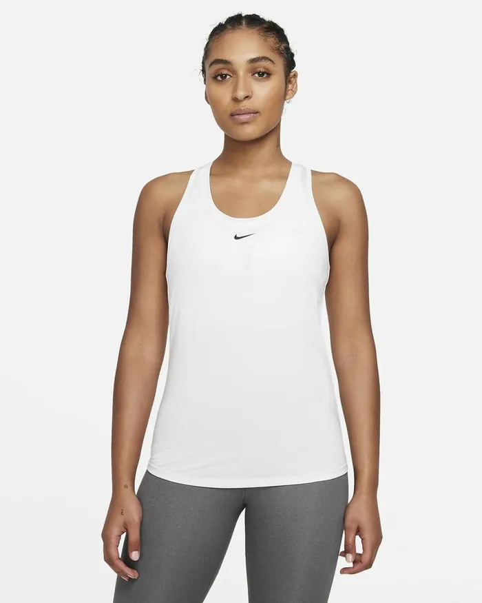 Women DriFit One Whiteblack Nike Tops And TShirts