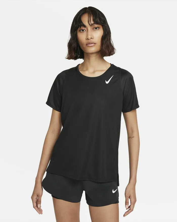 Women DriFit Race Black Nike Tops And TShirts