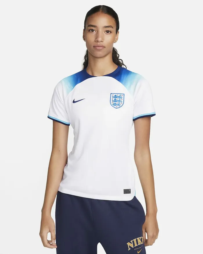 Women England 202223 Stadium Home Whiteblue Furyblue Void Nike Tops And TShirts