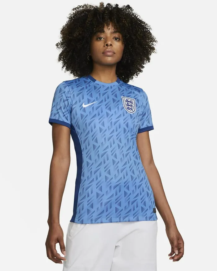Women England 2023 Stadium Away Coastgym Bluewhite Nike Tops And TShirts