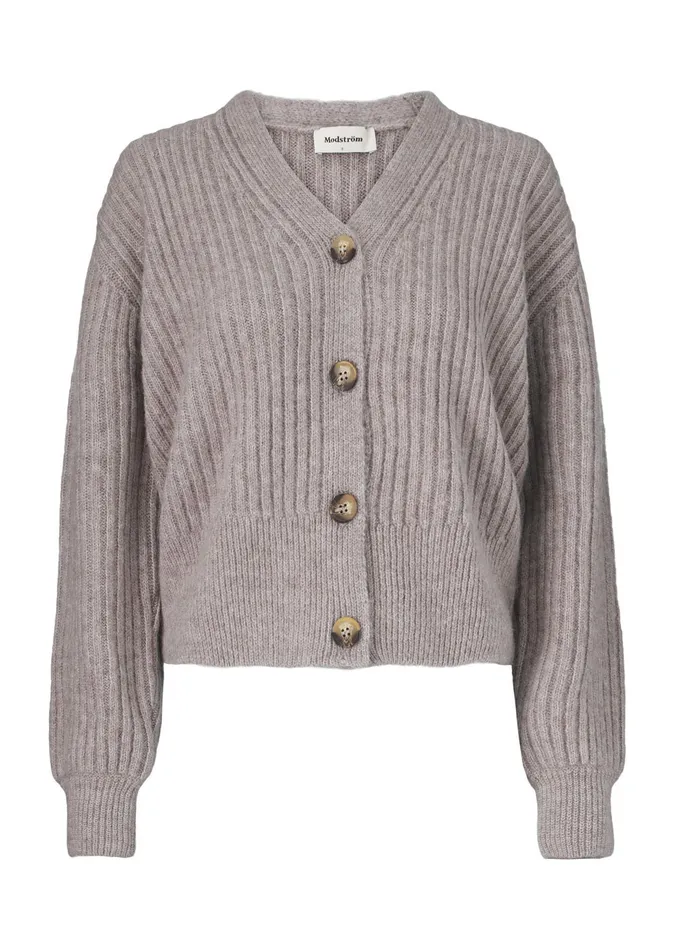 Women Goldie Cardigan Camel Modstrm Blouses and Knitwear Women Goldie Cardigan Camel Modstrm Blouses and Knitwear