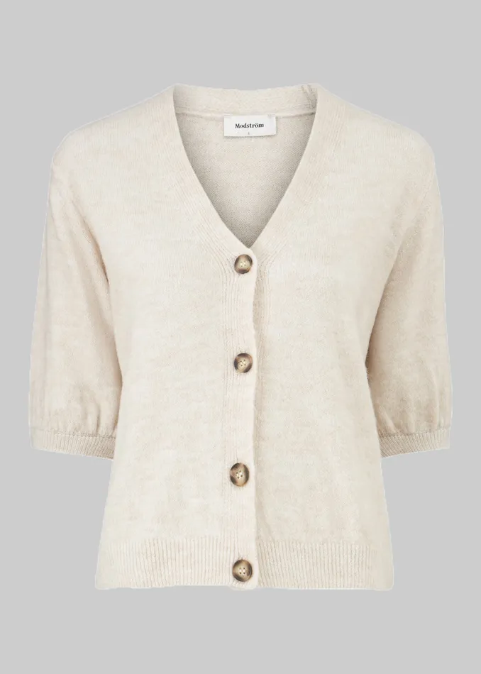Women Irene Cardigan Summer Sand Modstrm Blouses and Knitwear Women Irene Cardigan Summer Sand Modstrm Blouses and Knitwear