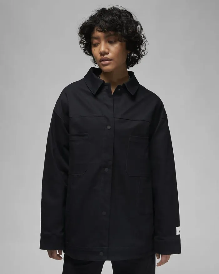 Women Jordan Flight Black Nike Jackets