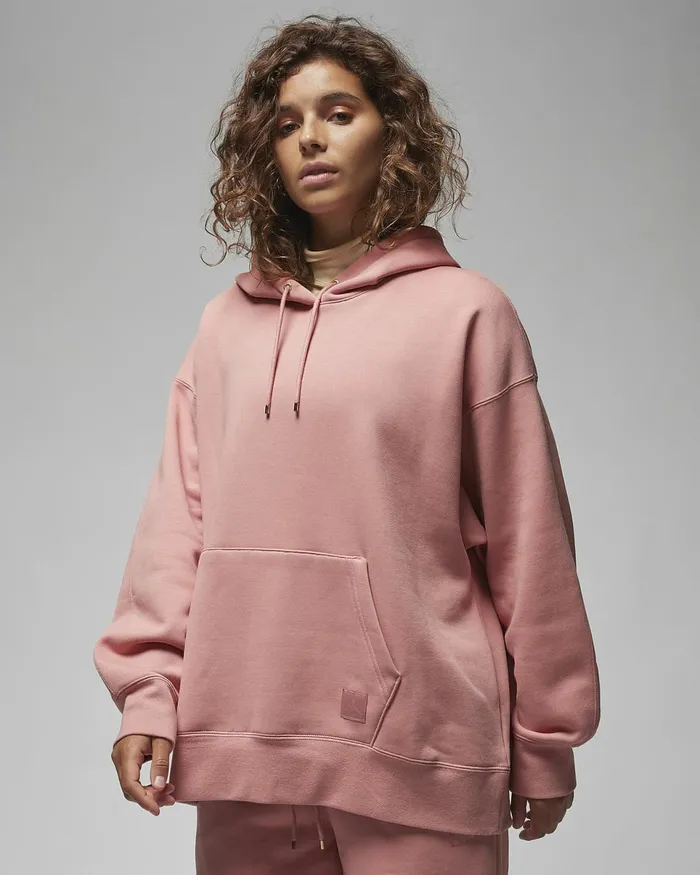 Women Jordan Flight Fleece Red Stardustatmosphere Nike Hoodies And Sweatshirts