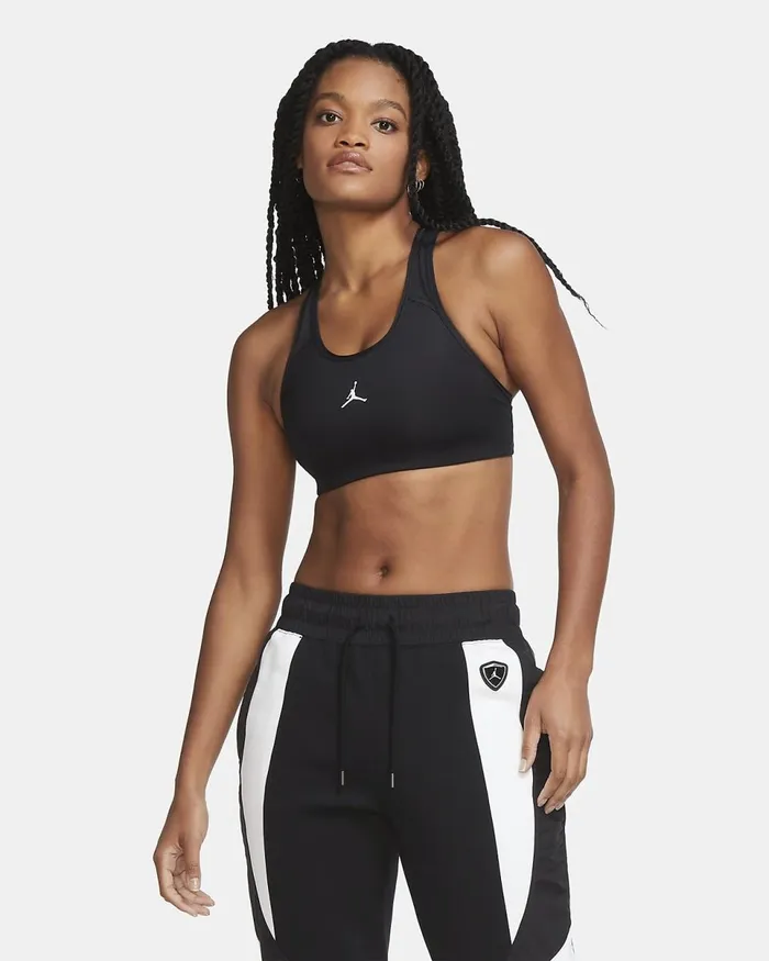 Women Jordan Jumpman Blackwhite Nike Sports Bras