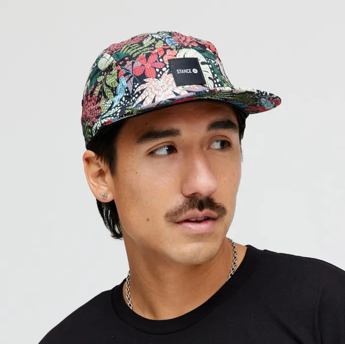 Women Kinectic 5 Panel Adjustable Cap Tropicaltide Stance Hats and Beanies