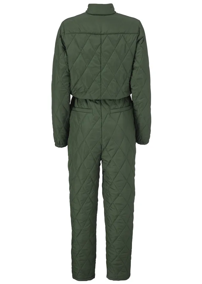 Women Krystal Padded Jumpsuit Dark Army Modstrm Jumpsuits