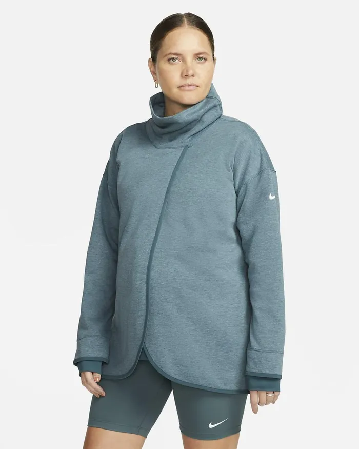 Women M Ash Greenheatherwhite Nike Hoodies And Sweatshirts