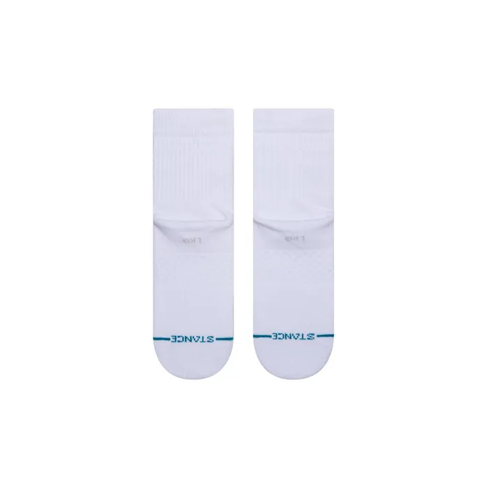 WomenMen Cotton Quarter Socks Icon 8211 White Stance Quarter
