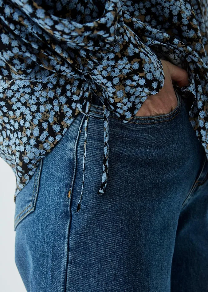 Women Menna Print Top Forest Fleur Modstrm Tops Women Menna Print Top Forest Fleur Modstrm Tops