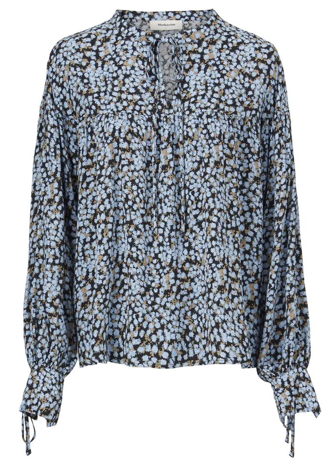 Women Menna Print Top Forest Fleur Modstrm Tops Women Menna Print Top Forest Fleur Modstrm Tops