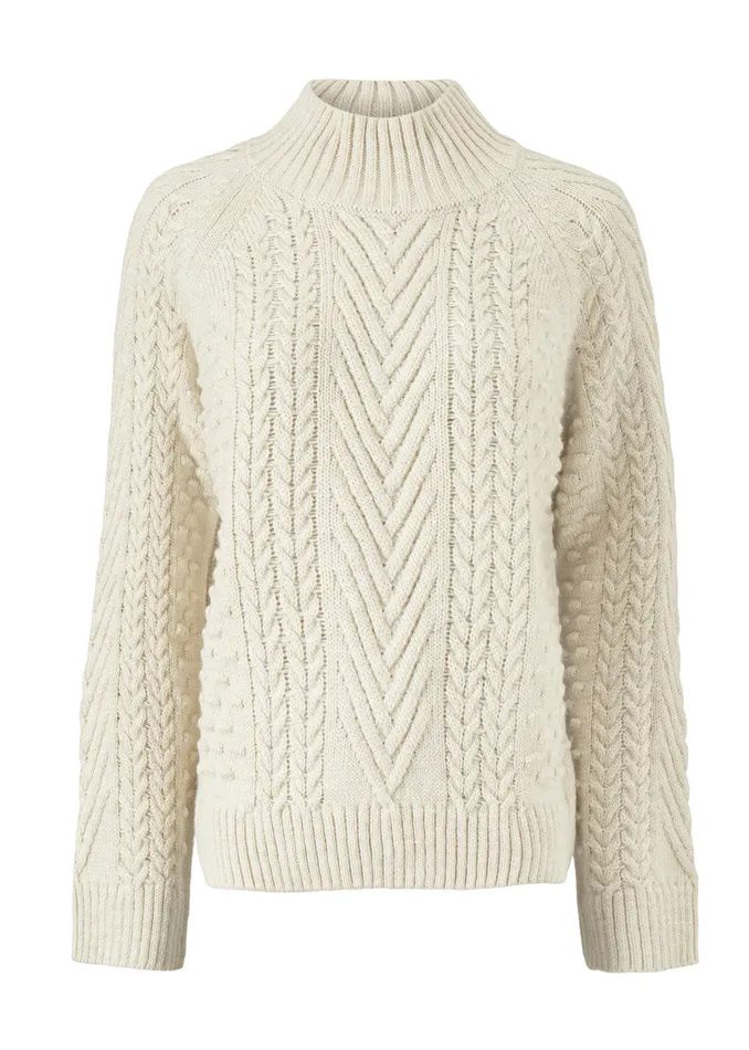 Women Minnie Tneck Off White Modstrm Blouses and Knitwear