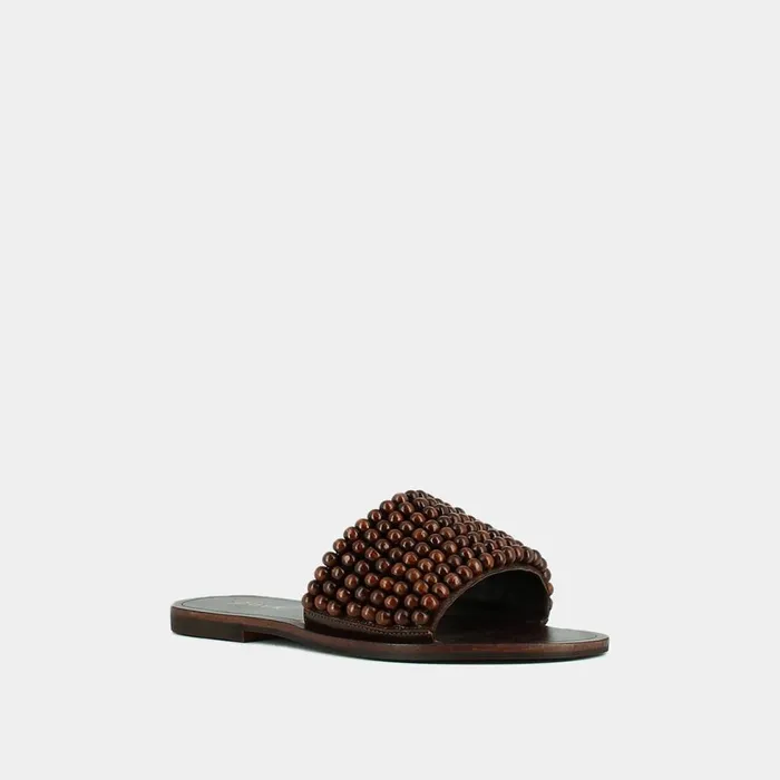 Women Mules Clogs Jonak Flat Mules With Pearls