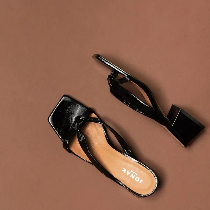 Women Mules Clogs Jonak Heeled Mules With SquareToe And Straps