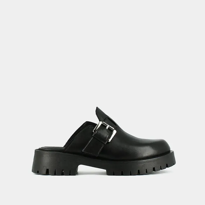 Women Mules Clogs Jonak Mules With Buckles And Notched Soles
