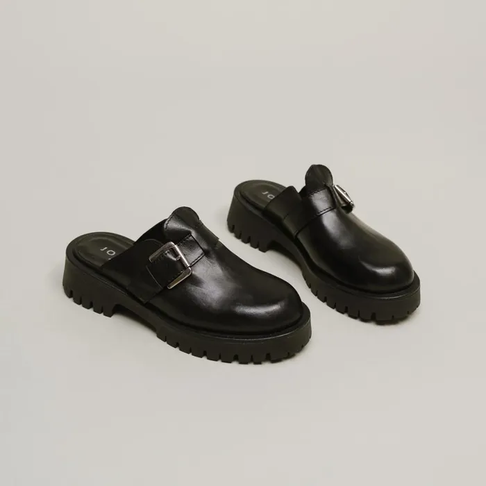 Women Mules Clogs Jonak Mules With Buckles And Notched Soles