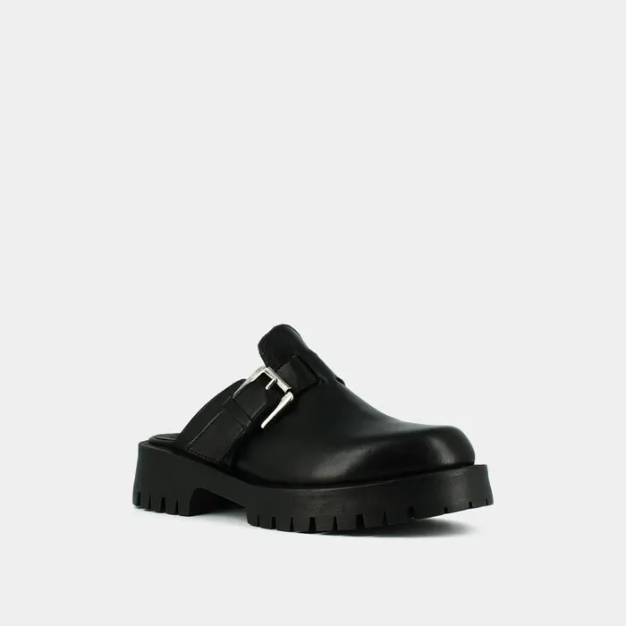 Women Mules Clogs Jonak Mules With Buckles And Notched Soles