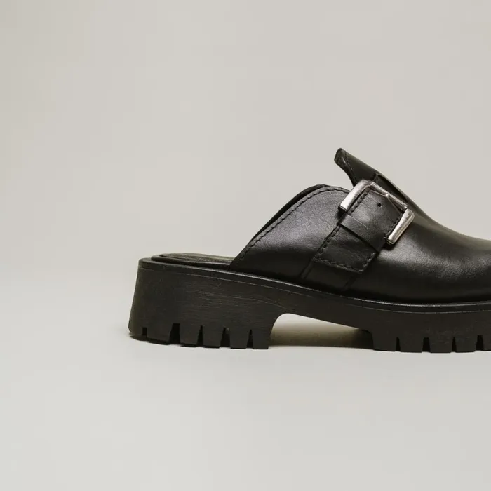 Women Mules Clogs Jonak Mules With Buckles And Notched Soles