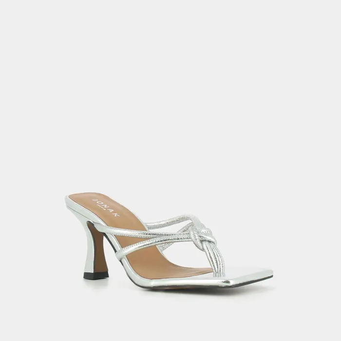 Women Mules Clogs Jonak Mules With Heel And Knotted Straps