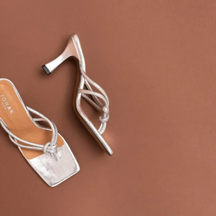 Women Mules Clogs Jonak Mules With Heel And Knotted Straps