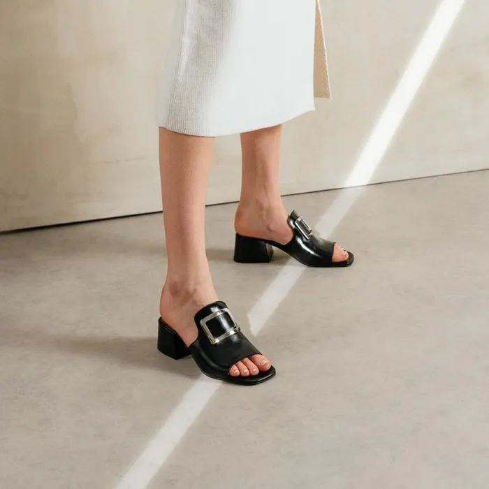 Women Mules Clogs Jonak Mules With Heels And Open Toe