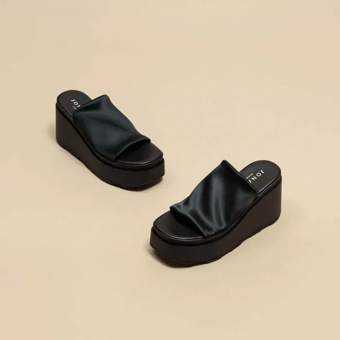 Women Mules Clogs Jonak Open Toe Mules With Notched Soles