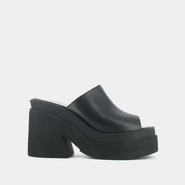 Women Mules Clogs Jonak Open Toe Mules With Thick Sole