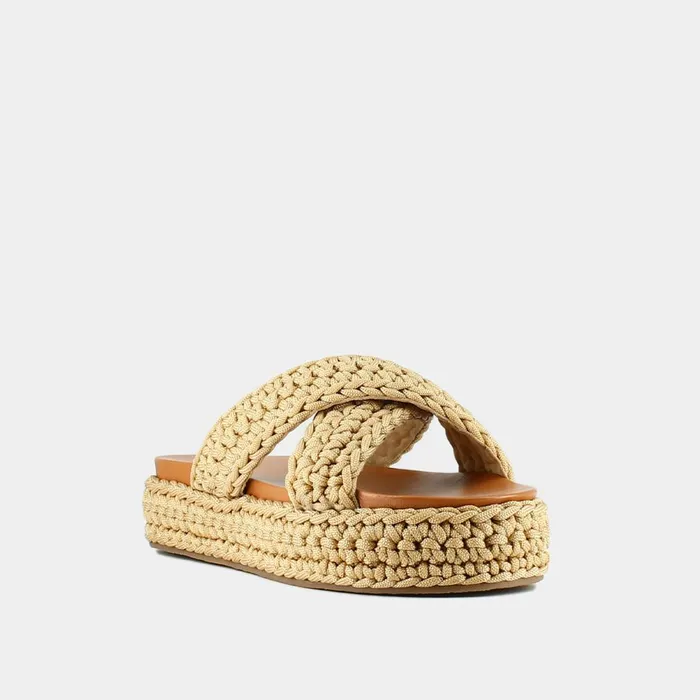 Women Mules Clogs Jonak Platform Mules With Crossed Straps