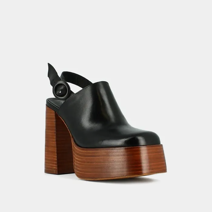 Women Mules Clogs Jonak Platform Mules With Square Toe