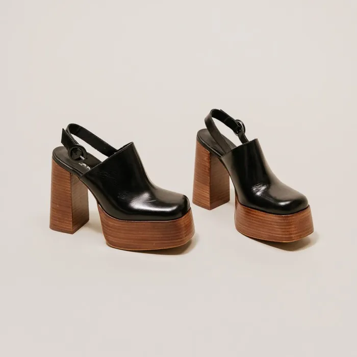 Women Mules Clogs Jonak Platform Mules With Square Toe