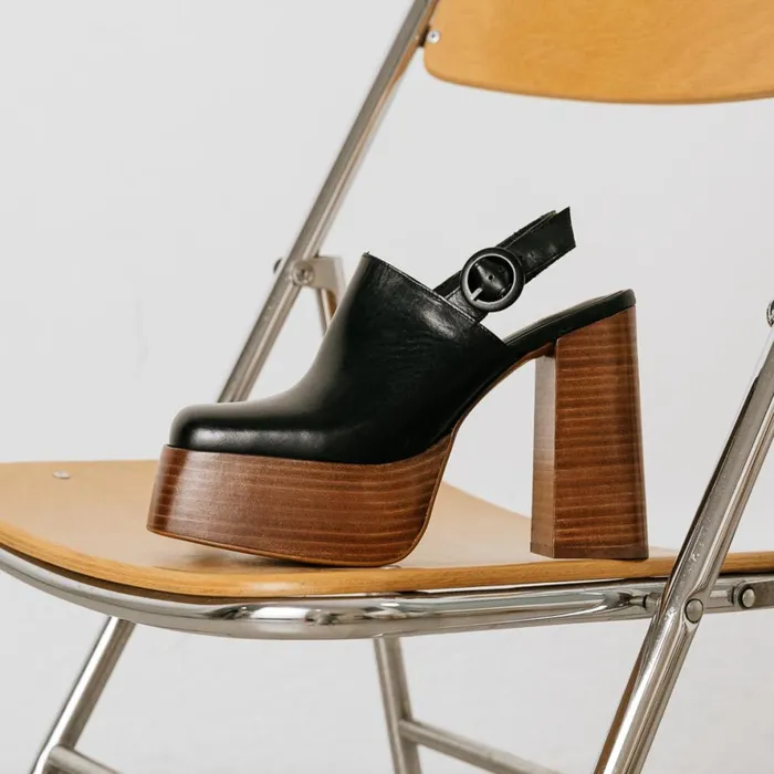 Women Mules Clogs Jonak Platform Mules With Square Toe