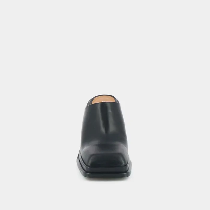 Women Mules Clogs Jonak Square Toe Mules With Thick Heels