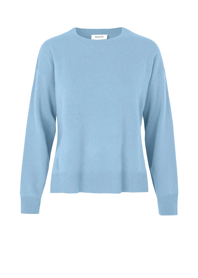 Women Noris Oneck Blue Pearl Modstrm Blouses and Knitwear Women Noris Oneck Blue Pearl Modstrm Blouses and Knitwear