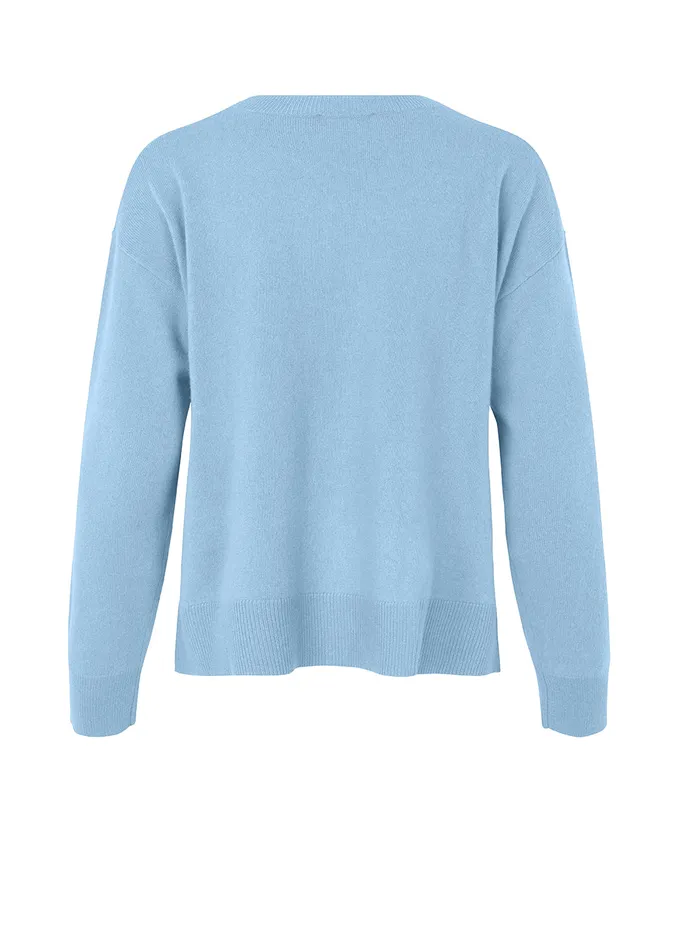 Women Noris Oneck Blue Pearl Modstrm Blouses and Knitwear Women Noris Oneck Blue Pearl Modstrm Blouses and Knitwear