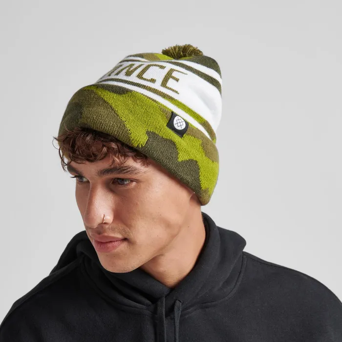 Women OG Pom Beanie Camo Stance Hats and Beanies