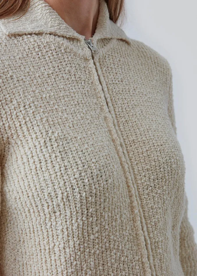 Women OmenMD Cardigan Off White Modstrm Blouses and Knitwear Women OmenMD Cardigan Off White Modstrm Blouses and Knitwear